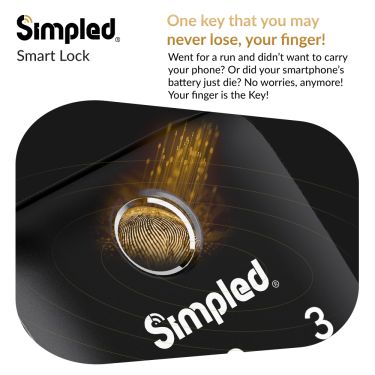 Click Here To Enlarge This Photo Of Simpled UF-SP Smart Fingerprint Lock
