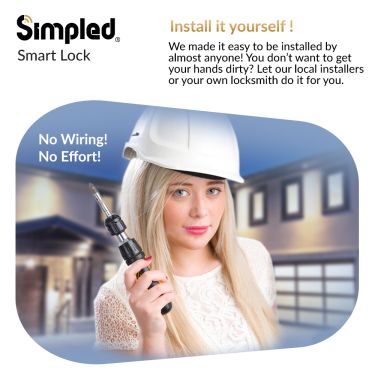 Click Here To Enlarge This Photo Of Simpled UF-SP Smart Fingerprint Lock