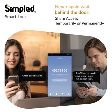 Click Here To Enlarge This Photo Of Simpled UF-SP Smart Fingerprint Lock