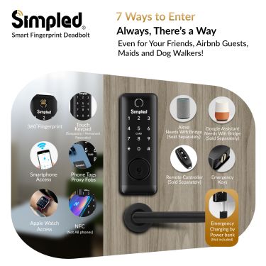 Click Here To Enlarge This Photo Of Simpled UF-SP Smart Fingerprint Lock