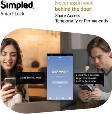 Click Here To Enlarge This Photo Of Simpled Night Latch Smart Lock RF-SP