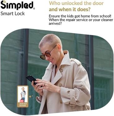 Click Here To Enlarge This Photo Of Simpled Night Latch Smart Lock RF-SP