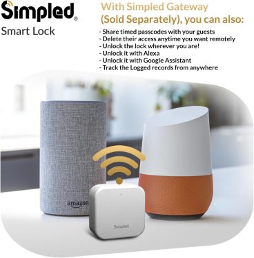 Click Here To Enlarge This Photo Of Simpled Night Latch Smart Lock RF-SP