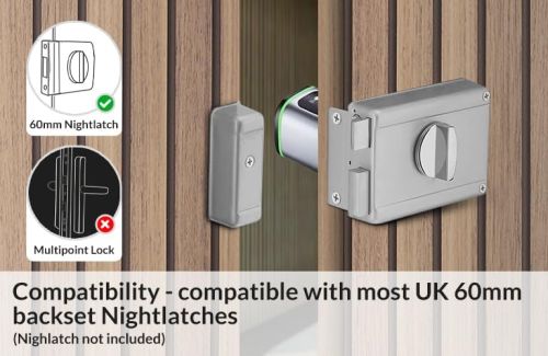 Click Here To Enlarge This Photo Of Simpled Night Latch Smart Lock RF-SP