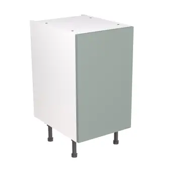 Click Here To Enlarge This Photo Of Kitchen Kit Flatpack Slab Ultra Matt Sage Green 450 Base Unit - FKKF1139