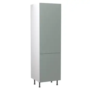 Click Here To Enlarge This Photo Of Kitchen Kit Flatpack Slab Ultra Matt Sage Green 600 Tall Unit Larder - FKKF1134