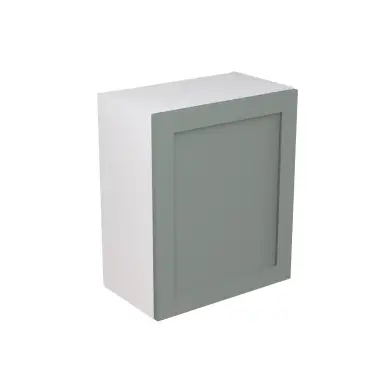 Click Here To Enlarge This Photo Of Kitchen Kit Flatpack Shaker Ultra Matt Sage Green 600 Wall Unit - FKKH1114