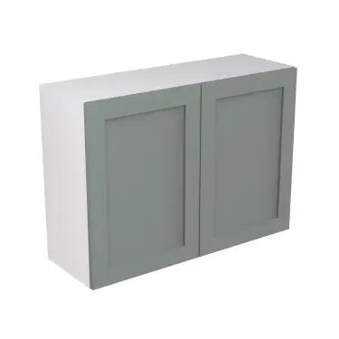 Click Here To Enlarge This Photo Of Kitchen Kit Flatpack Shaker Ultra Matt Sage Green 1000 Wall Unit - FKKH1115