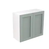 Kitchen Kit Flatpack Shaker Ultra Matt Sage Green 800 Wall Unit - FKKH1138