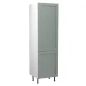 Kitchen Kit Flatpack Shaker Ultra Matt Sage Green 600 Tall Unit Larder - FKKH1134