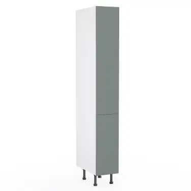 Click Here To Enlarge This Photo Of Kitchen Kit Flatpack Shaker Ultra Matt Sage Green 300 Tall Unit Larder - FKKH1152