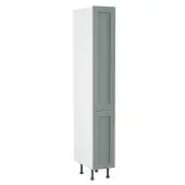 Kitchen Kit Flatpack Shaker Matt Sage Green 300 Tall Unit With Pull-Out - FKKH1153