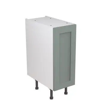 Click Here To Enlarge This Photo Of Kitchen Kit Flatpack Shaker Ultra Matt Sage Green 300 Base Unit - FKKH1101