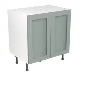 Kitchen Kit Flatpack Shaker Ultra Matt Sage Green 800 Base Unit - FKKH1136