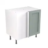 Kitchen Kit Flatpack Shaker Ultra Matt Sage Green 800 Base Unit Blind Corner - FKKH1137