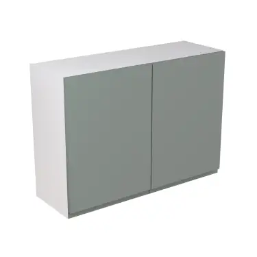 Click Here To Enlarge This Photo Of Kitchen Kit Flatpack J Pull Ultra Matt Sage Green 1000 Wall Unit - FKKJ1115