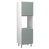 Kitchen Kit Flatpack J Pull Ultra Matt Sage Green 600 Tall Unit Single Oven - FKKJ1131