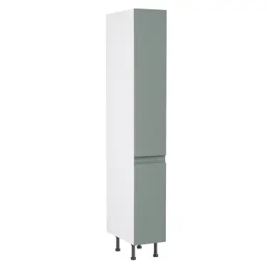 Click Here To Enlarge This Photo Of Kitchen Kit Flatpack J Pull Ultra Matt Sage Green 300 Tall Unit Larder - FKKJ1152