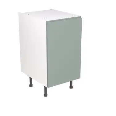 Click Here To Enlarge This Photo Of Kitchen Kit Flatpack J Pull Ultra Matt Sage Green 450 Base Unit - FKKJ1139