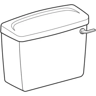 Click Here To Enlarge This Photo Of Twyford Option Close Coupled Chrome Lever Cistern White 6 Litres  - OT2361WH