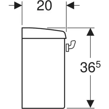 Click Here To Enlarge This Photo Of Twyford Option Close Coupled Chrome Lever Cistern White 6 Litres  - OT2361WH