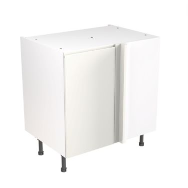 Click Here To Enlarge This Photo Of Kitchen Kit Flatpack J Pull Super Gloss White 800 Base Unit Blind Corner - FKKJ0037
