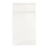 Jayline J Pull Style Handleless Kitchen Doors and Drawers in Super Gloss White by BA Components