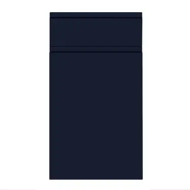 Click Here To Enlarge This Photo Of Jayline J Pull Style Handleless Kitchen Doors and Drawers in Super Matt Indigo Blue by BA Components