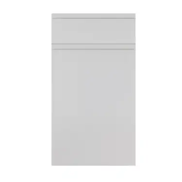 Click Here To Enlarge This Photo Of Jayline J Pull Style Handleless Kitchen Doors and Drawers in Super Matt Light Grey by BA Components