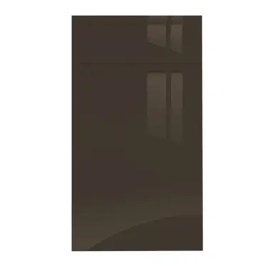 Click Here To Enlarge This Photo Of Jayline J Pull Style Handleless Kitchen Doors and Drawers in Super Gloss Graphite by BA Components