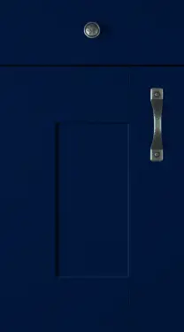 Click Here To Enlarge This Photo Of Wilton Shaker Style Kitchen Door and Drawer Fronts Oakgrain Finish in Navy Blue