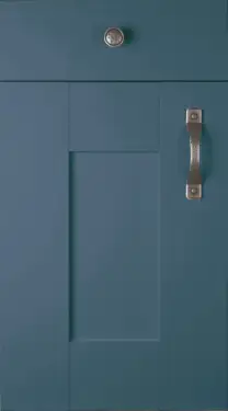 Click Here To Enlarge This Photo Of Wilton Shaker Style Kitchen Door and Drawer Fronts Oakgrain Finish in Azure Blue