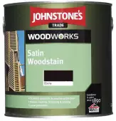 Johnstone's Trade Woodworks Satin Woodstain (Colours) 2.5 Litre in Medium Oak