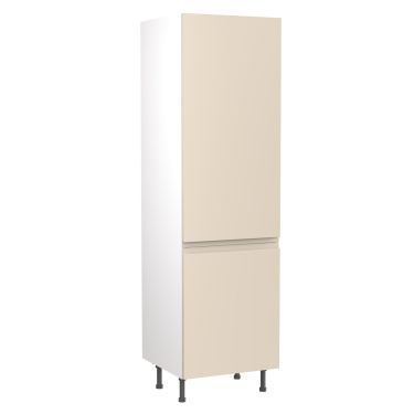 Click Here To Enlarge This Photo Of Kitchen Kit Flatpack J Pull Super Gloss Cashmere 600 Tall Unit Larder - FKKJ0134