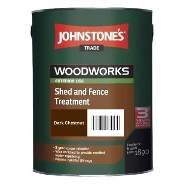Click Here To Enlarge This Photo Of Johnstone’s Trade Shed & Fence Treatment Ready Mixed Dark Chestnut 9L