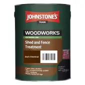 Johnstone’s Trade Shed & Fence Treatment Ready Mixed Dark Chestnut 9L