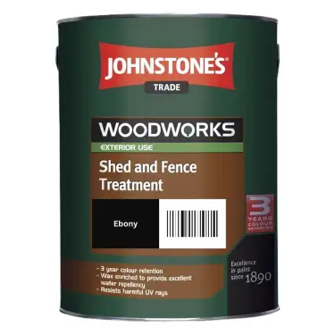 Click Here To Enlarge This Photo Of Johnstone’s Trade Shed & Fence Treatment Ready Mixed Ebony 5L
