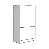 Jayline Supergloss White 2400x600 Square End Panel