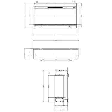 Click Here To Enlarge This Photo Of Aura Fires Kinver 1000 SL Built-in Electric Fireplace with 11 Flame Effects
