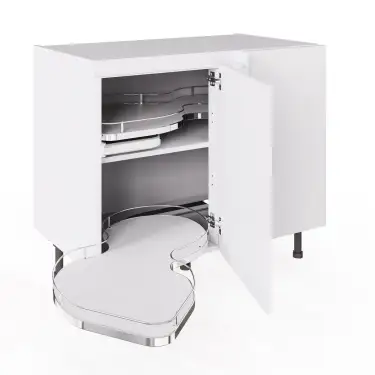 Click Here To Enlarge This Photo Of Kitchen Kit True Handleless Units Includes Soft Close Hinges and Adjustable Legs -