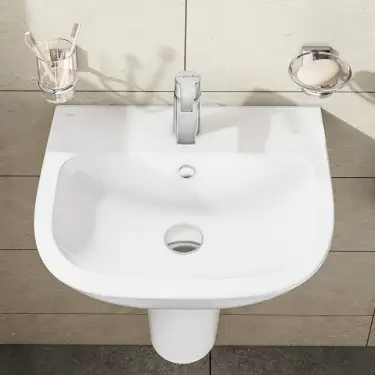 Click Here To Enlarge This Photo Of Vitra S20 50cm Cloakroom Basin One Tap Hole - 5501L003-0999