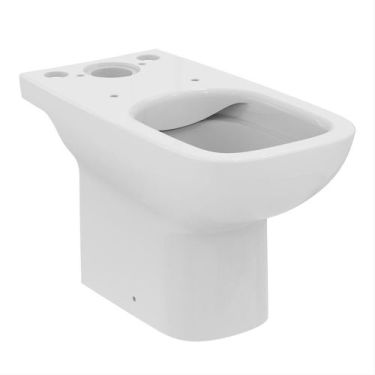 Click Here To Enlarge This Photo Of Ideal Standard I.Life A Close Coupled Back To Wall Toilet Rimless Pan (open back) with Horizontal Outlet with Fixing Kit
