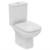 Ideal Standard I.Life A Close Coupled Back To Wall Toilet Rimless Pan (open back) with Horizontal Outlet with Fixing Kit