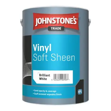 Click Here To Enlarge This Photo Of 5L Johnstone’s Trade Vinyl Soft Sheen Brilliant White