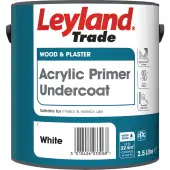 Leyland Trade Acrylic Primer Undercoat - 2.5L, White - Interior & Exterior Timber - Quick Dry, Low Odour