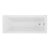 Twyford Aspect 170 cm 195 Litre 2 Tap Holes Rectangular Bathtub with Feet - AP8502WH