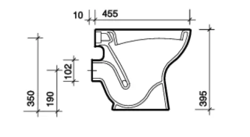 Click Here To Enlarge This Photo Of Twyford Classic floor-standing WC Horizontal Outlet for lowlevel exposed cistern CC1138WH