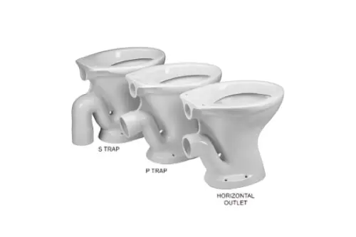 Click Here To Enlarge This Photo Of Twyford Classic Floor-standing WC Fixed P Trap Outlet for Exposed Cistern - CC1132WH