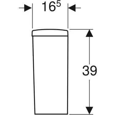 Click Here To Enlarge This Photo Of Geberit Selnova Square Exposed Close Couple Cistern Dual Flush Bottom Supply