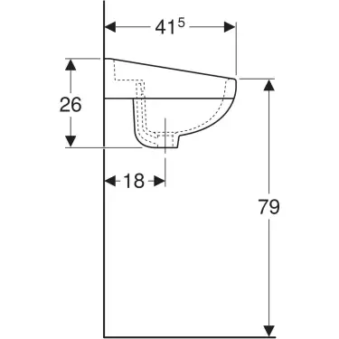 Click Here To Enlarge This Photo Of Twyford Classic Low Level Washbasin 2 Tap Holes with Visible Overflow White